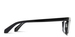 OFF WHITE Style 50 Unisex Wide Cat-Eye Eyeglasses in Black – Product Photo 3