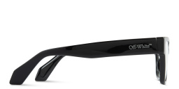 Shop OFF WHITE Style 56 Unisex Rectangle Eyeglasses in Black online.