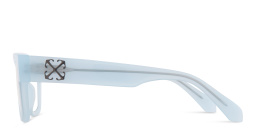 Shop OFF WHITE Arrows Motif Unisex Square Eyeglasses in Blue online.