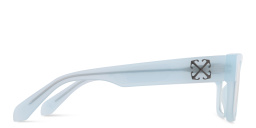 Shop OFF WHITE Arrows Motif Unisex Square Eyeglasses in Blue online.