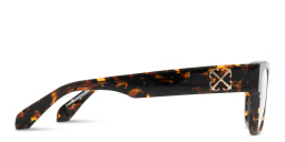 OFF WHITE Style 59 Unisex Square Eyeglasses in Havana – Product Photo 3