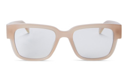 OFF WHITE Style 59 Unisex Square Eyeglasses in Beige – Product Photo 1