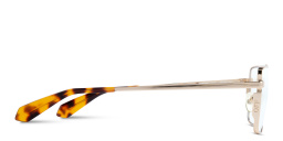 Shop OFF WHITE Style 66 Unisex Wide Rectangle Eyeglasses in Gold online.