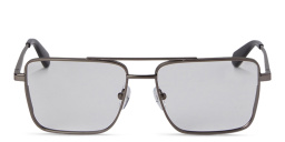 Shop OFF WHITE Style 66 Unisex Wide Rectangle Eyeglasses in Gunmetal online.