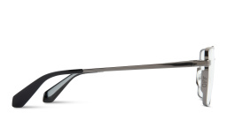 Shop OFF WHITE Style 66 Unisex Wide Rectangle Eyeglasses in Gunmetal online.