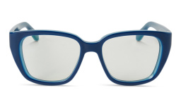 Shop OFF WHITE Style 63 Unisex Square Eyeglasses in Blue online.