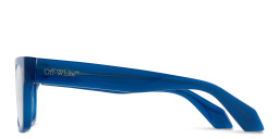 OFF WHITE Style 53 Unisex Wide Square Eyeglasses in Blue – Product Photo 4