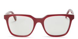 Shop OFF WHITE Style 38 Unisex Square Eyeglasses in Burgundy online.