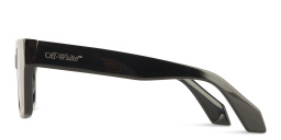 Shop OFF WHITE Midland Unisex Rectangle Sunglasses in Black online.