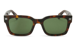 OFF WHITE Midland Unisex Rectangle Sunglasses in Havana – Product Photo 1