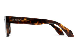 OFF WHITE Midland Unisex Rectangle Sunglasses in Havana – Product Photo 4