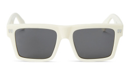 OFF WHITE Lawton Unisex Square Sunglasses in White – Product Photo 1