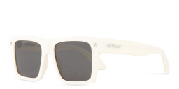 Shop OFF WHITE Lawton Unisex Square Sunglasses in White online.
