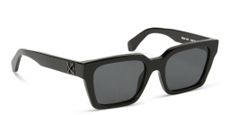 Shop OFF WHITE Branson Unisex Rectangle Sunglasses in Black online.