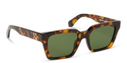 OFF WHITE Branson Unisex Rectangle Sunglasses in Havana – Product Photo 2