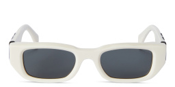 Shop OFF WHITE Fillmore Unisex Rectangle Sunglasses in White online.