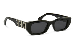 Shop OFF WHITE Fillmore Unisex Rectangle Sunglasses in Black online.