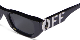 Shop OFF WHITE Fillmore Unisex Rectangle Sunglasses in Black online.