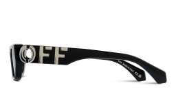 Shop OFF WHITE Fillmore Unisex Rectangle Sunglasses in Black online.