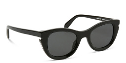 Shop OFF WHITE Boulder Unisex Cat-Eye Sunglasses in Black online.