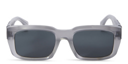 Shop OFF WHITE Hays Unisex Rectangle Sunglasses in Grey online.