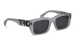 Shop OFF WHITE Hays Unisex Rectangle Sunglasses in Grey online.