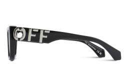 Shop OFF WHITE Hays Unisex Rectangle Sunglasses in Black online.