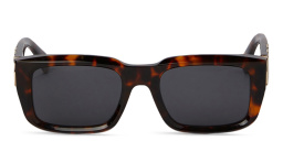 Shop OFF WHITE Hays Unisex Rectangle Sunglasses in Havana online.