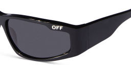 Shop OFF WHITE Kimball Unisex Rectangle Sunglasses in Black online.