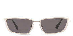 Shop OFF WHITE Richfield Unisex Cat-Eye Sunglasses in Silver online.