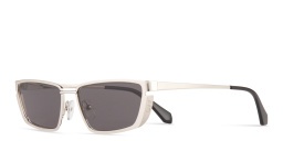 Shop OFF WHITE Richfield Unisex Cat-Eye Sunglasses in Silver online.