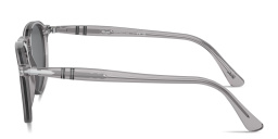 تسوق نظارات شمسية دائرية للجنسين بشعار السهم بيرسول بلون رمادي شفاف أونلاين.