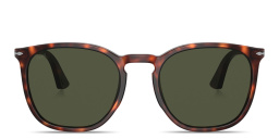 Shop PERSOL Round Sunglasses in Havana online.