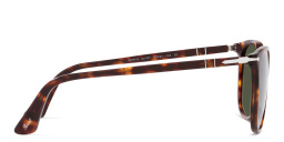 Shop PERSOL Round Sunglasses in Havana online.