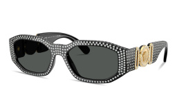 VERSACE Medusa Biggie Irregular Sunglasses in Black – Product Photo 2