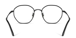 Shop GIORGIO ARMANI Irregular Eyeglasses in Matte Black online.