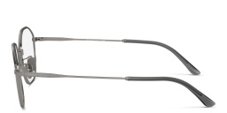 Shop GIORGIO ARMANI Irregular Eyeglasses in Matte Gunmetal online.