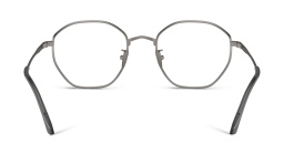Shop GIORGIO ARMANI Irregular Eyeglasses in Matte Gunmetal online.
