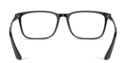 GIORGIO ARMANI Wide Rectangle Eyeglasses in Black – Product Photo 4