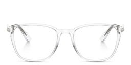 Shop GIORGIO ARMANI Square Eyeglasses in Crystal online.