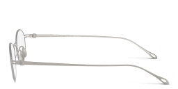 تسوق نظارات طبية بتصميم دابل داتش بإطار بيضاوي جورجو أرماني بلون فضي مطفي أونلاين.