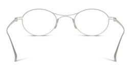 تسوق نظارات طبية بتصميم دابل داتش بإطار بيضاوي جورجو أرماني بلون فضي مطفي أونلاين.