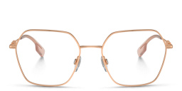 BURBERRY Logo Irregular Eyeglasses in Rose Gold – Product Photo 1