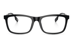 BURBERRY Rectangle Eyeglasses in Black – Product Photo 1