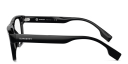 Shop BURBERRY Wide Square Eyeglasses in Black online.