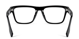 Shop BURBERRY Wide Square Eyeglasses in Black online.