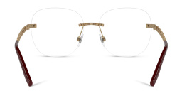 Shop Dolce & Gabbana Rimless Wide Panthos Eyeglasses in Copper online.
