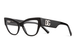 Dolce & Gabbana Cat-Eye Eyeglasses in Black – Product Photo 2