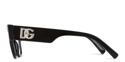 Dolce & Gabbana Cat-Eye Eyeglasses in Black – Product Photo 3