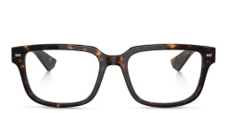 Shop Dolce & Gabbana Square Eyeglasses in Havana online.